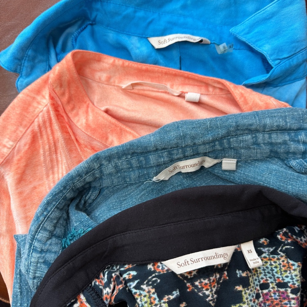 Soft Surroundings Blouse Bundle of 4 Size XS